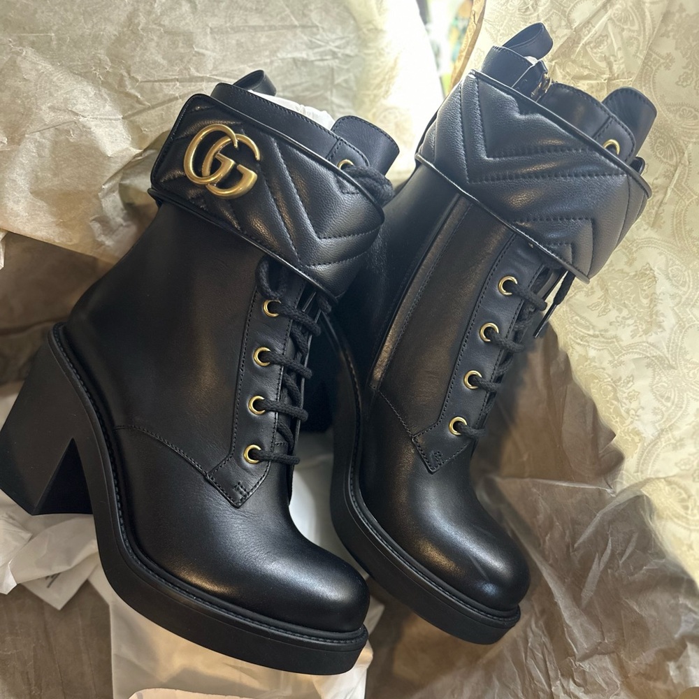 GUCCI Marmont leather boots - Picture 9 of 10